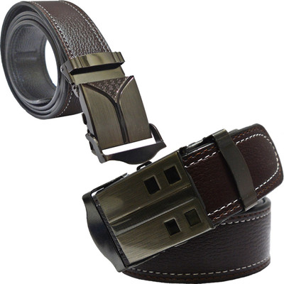 

Sun Shopping Men Formal Brown Synthetic Belt