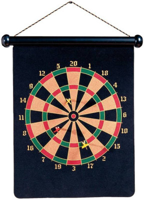 

spincart Magnet Dart Board Game for kids ,Double Sided Magnet Dart Board with 4 Darts, Size- 15 Inches Board Game