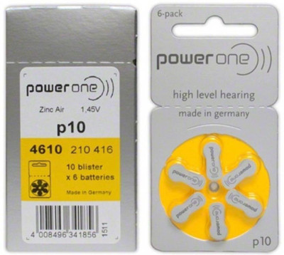 

Power One Hearing Aid Battery (120pcs) p10 Camera Battery Charger(Silver)