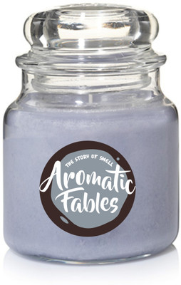 First Row Aromatic Fables 8oz Euphoria Fragrance Soy Wax Scented Decorative Gifting Grey Color Glass Candle Candle(Grey, Pack of 1)
