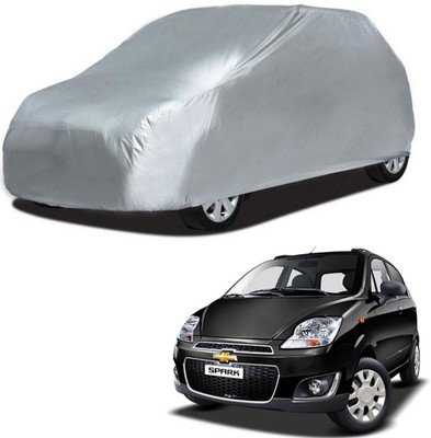 Mobik Car Cover For Chevrolet Spark (Without Mirror Pockets)(Silver)