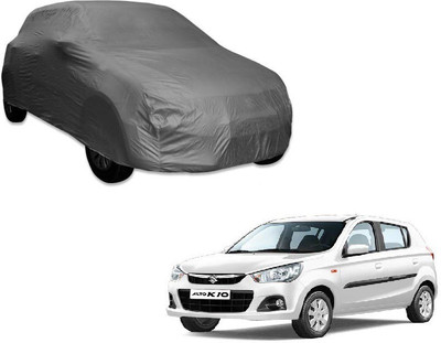 Furious3D Car Cover For Maruti Suzuki Alto K10 (Without Mirror Pockets)(Grey, For 2016, 2017 Models)