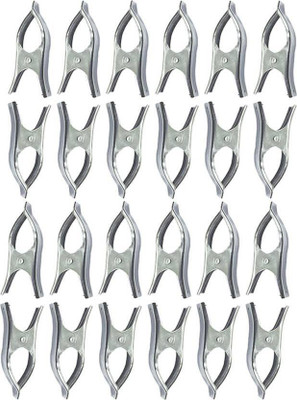 

Sukot 24p-steelclips-001 Medium Stainless Steel Cloths Clips(Set of 24, Steel)