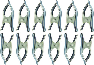 

Sukot 12P-steelclips=0012 Medium Stainless Steel Cloth Clip(Set of 12, Steel)