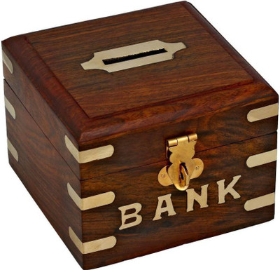 

CraftOnline piggy money bank Coin Bank(Brown)