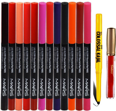 AV Lipsliner Sindoor Kajal(Set of 14)