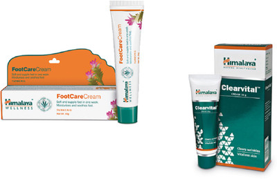 

Himalaya FOOT CARE CREAM WITH CLEAR VITAL ANTI WRINKLE GEL(Set of 2)