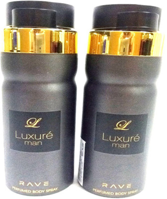 

RAVE LUXURE MAN Perfume Body Spray - For Men(400 ml, Pack of 2)