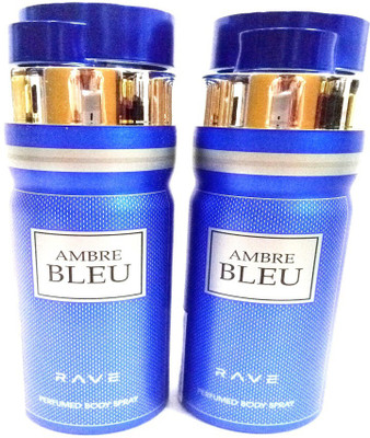 

RAVE AMBRE BLEU Perfume Body Spray - For Men & Women(400 ml, Pack of 2)