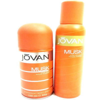 

Jovan MUSK Deodorant Spray - For Men & Women(300 ml, Pack of 2)