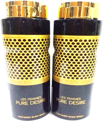 

RAVE PURE DESIRE Perfume Body Spray - For Women(400 ml, Pack of 2)
