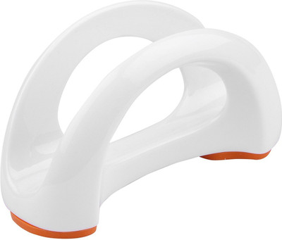 

Krauss 1 Compartments Ceramic, Silicone Napkin Holder(White, Orange)