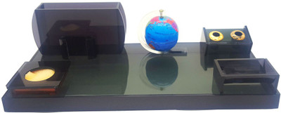 

Relish Craft 5 Compartments acrylic 5 compartment pen stand(Black)