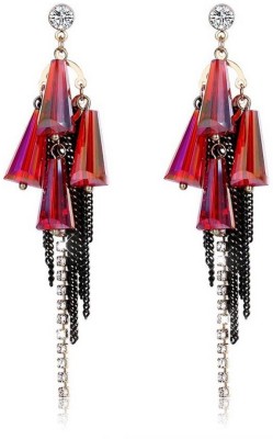 Jewels Galaxy Luxuria Earrings Zircon Copper Tassel Earring