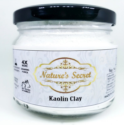 

Nature's secret Pure White Kaolin Clay Powder 100GM | Finest Grade Natural Facial Mask, Remove Excessive Oil & Dirt From Face, Great For DIY Products, Soaps, Natural Deodorant |(150 g)