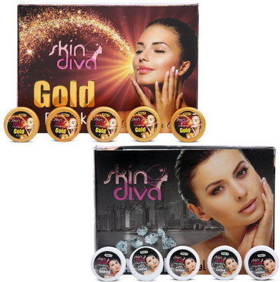 

Skin Diva Gold & Diamon Facial Kit 160 g(Set of 2)