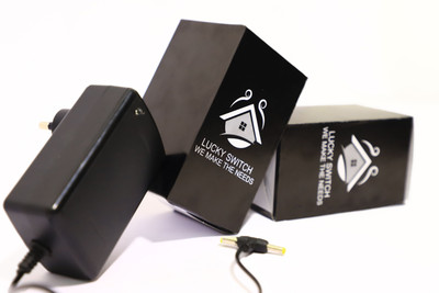 

LUCKY SWITCH 5V 2A Power Supply Fast Charger 2.1A Data Cable Gaming Adapter(Black, For PC)