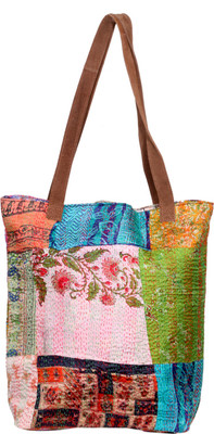

Indistar Men & Women Casual Pink, Green, Blue Silk Tote, Blue;green;pink