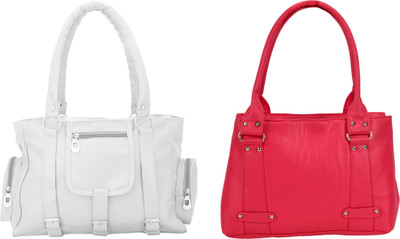 

Lady bar Hand-held Bag(Red, Black), Black;red