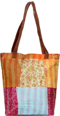 

Indistar Men & Women Casual Red, Blue, Yellow Silk Tote, Blue;red;yellow