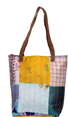

IndiWeaves Men & Women Casual Multicolor Silk Tote