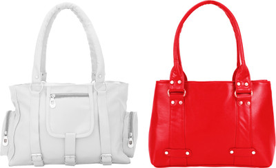 

Lady bar Hand-held Bag(Red, White)
