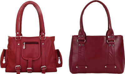 

Lady bar Hand-held Bag(Maroon, Maroon)