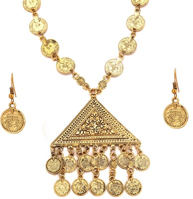 Style Villa Brass, Alloy Gold-plated Gold Jewellery Set(Pack of 1)