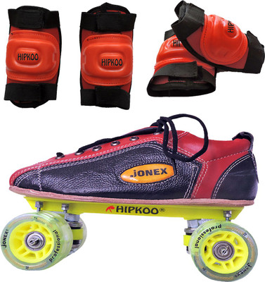 

Hipkoo JONEX FORWARD PROFESSIONAL SKATE SHOES (SIZE-4) FOR KIDS WITH KNEE AND ELBOW PROTECTION Skating Kit