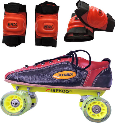 

Hipkoo CREDIT JONEX PROFESSIONAL SKATE SHOES (SIZE-2) FOR KIDS WITH KNEE AND ELBOW PROTECTION Skating Kit