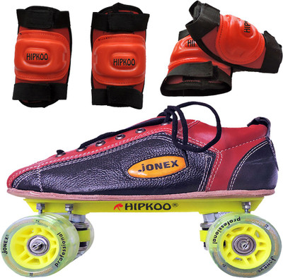 

Hipkoo JONEX FLOW PROFESSIONAL SKATE SHOES (SIZE-7) for junior WITH KNEE AND ELBOW PROTECTION Skating Kit