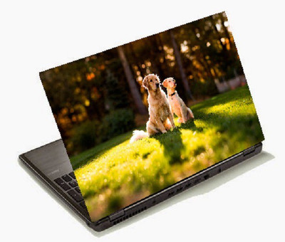 

Richerbrand Two Dogs Laptop Sticker 15.6 inch-Laptop Skin-188 Vinyl Laptop Decal 15.6