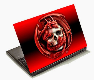

Richerbrand Red Skull Laptop Sticker 15.6 inch-Laptop Skin-157 Vinyl Laptop Decal 15.6