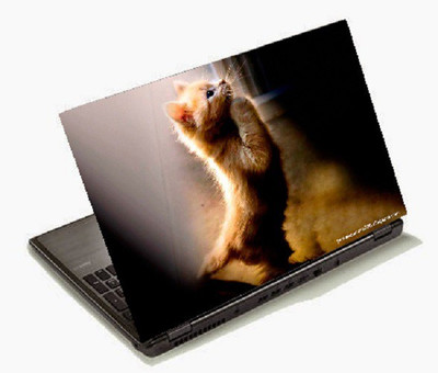 

Richerbrand Cute Brown Cat Laptop Sticker 15.6 inch-Laptop Skin-133 Vinyl Laptop Decal 15.6