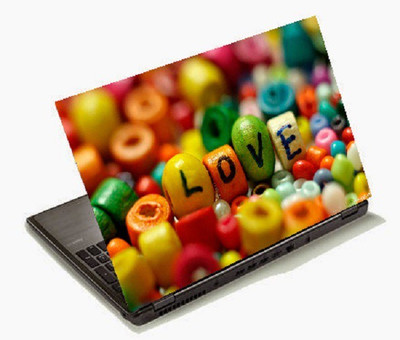 

Richerbrand Mulicolour Love Laptop Sticker 15.6 inch-Laptop Skin-170 Vinyl Laptop Decal 15.6