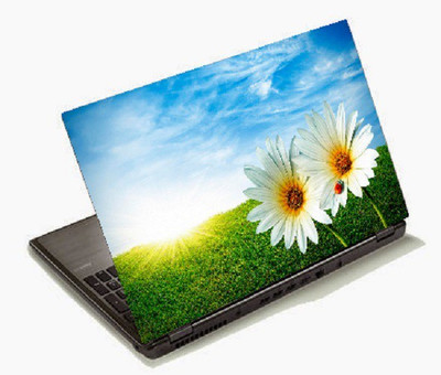 

Richerbrand White Flower Laptop Sticker 15.6 inch-Laptop Skin-160 Vinyl Laptop Decal 15.6