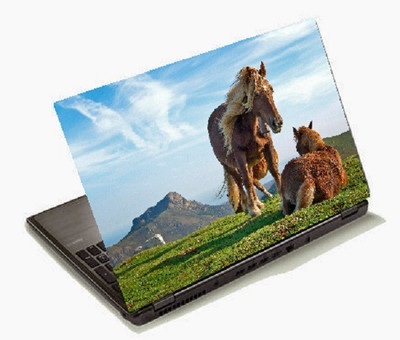

Richerbrand Two Horses Laptop Sticker 15.6 inch-Laptop Skin-308 Vinyl Laptop Decal 15.6