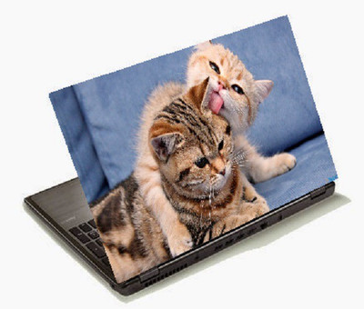 

Richerbrand Two Cutee Cat Laptop Sticker 15.6 inch-Laptop Skin-281 Vinyl Laptop Decal 15.6