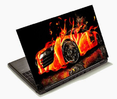 

Richerbrand Burning Car Laptop Sticker 15.6 inch-Laptop Skin-227 Vinyl Laptop Decal 15.6
