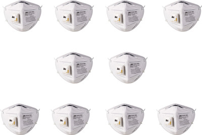 

Vezual 3M 9504INV (10 Mask) P2 CLASS WITH FILTERING EFFICIENCY / ANTI DUST & POLLUTION Mask and Respirator