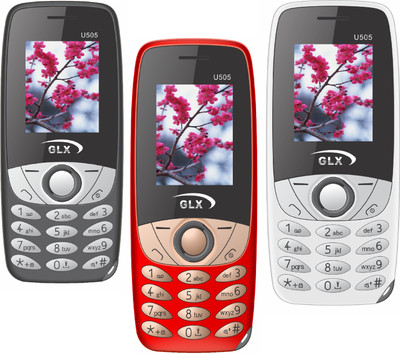 

GLX U505 Pack of Three Mobiles(White$$Black$$Red)