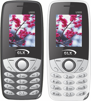 

GLX U505 Combo of Two Mobiles(White & Black)