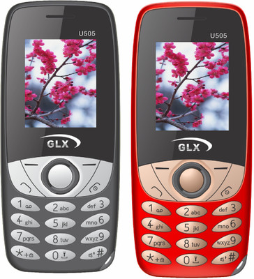 

GLX U505 Combo of Two Mobiles(Black & Red)