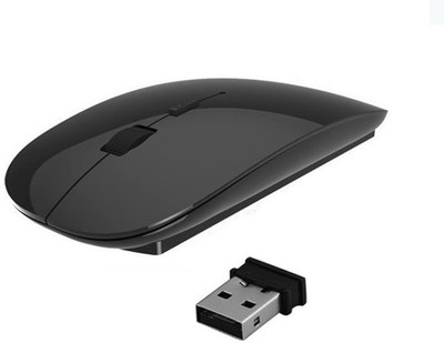RETRACK Premium series Ultra Slim Wireless Optical Mouse(USB 3.0, USB 2.0, Black)