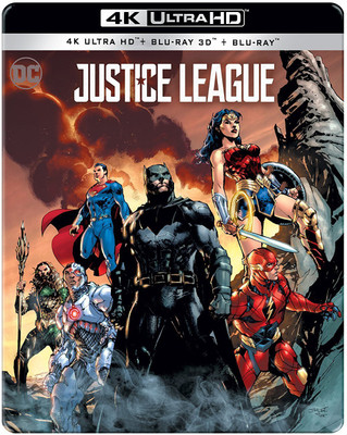 

Justice League (4K UHD + Blu-ray 3D + Blu-ray) (Steelbook)(4K(UHD) Blu-ray English)
