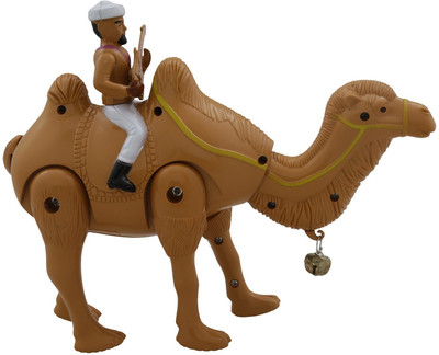 

Shop & Shoppee Walking Musical Camel with Guitar man on his top(Multicolor)