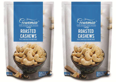 

Gourmia Roasted Salt & Pepper Cashews(400 g, Pouch)