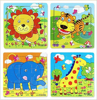 

M-Alive Colorful and Cute Wood Jigsaw Puzzles for Children 20 pieces puzzles -Set of 6 Piece(6 Pieces)