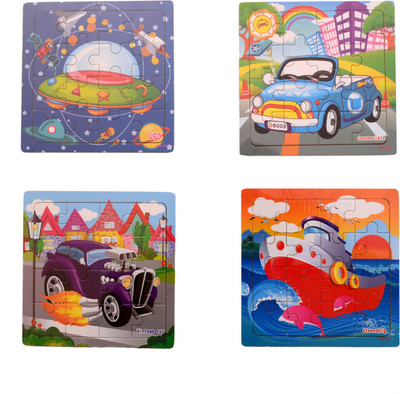 

Montez 16 Pieces Wood Jigsaw Puzzles for Children (Pack of 8)(8 Pieces)