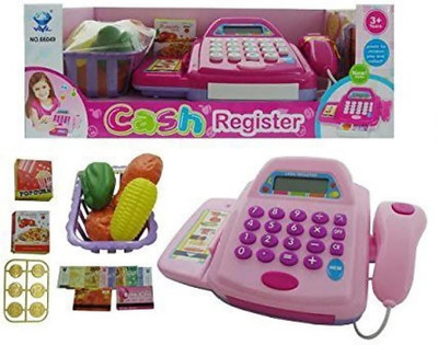 

Dhawani Kid Supermarket Cash Register Scanner Play Set Item Shopping Cart Money Coin